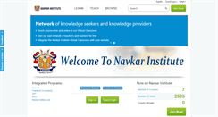 Desktop Screenshot of navkarinstitute.vmukti.com